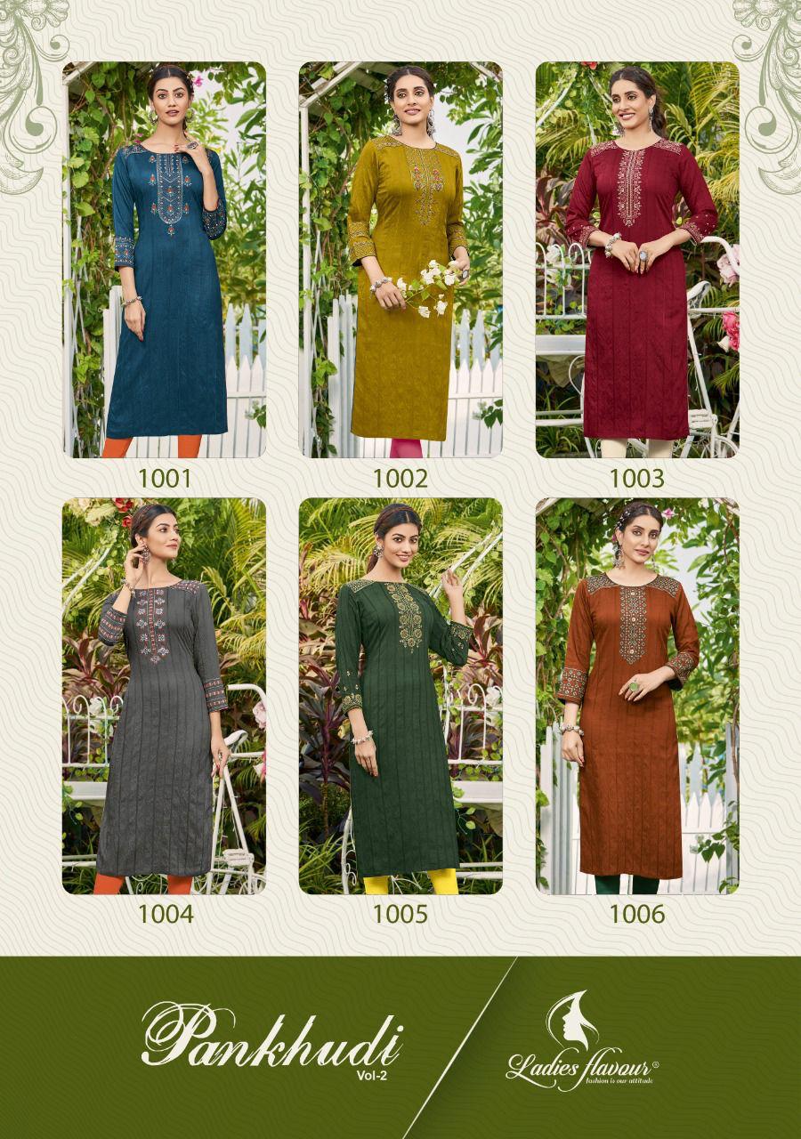 Ladies Flavour Pankhudi 2 New Fancy Designer Ethnic Wear Latest Kurti Collection